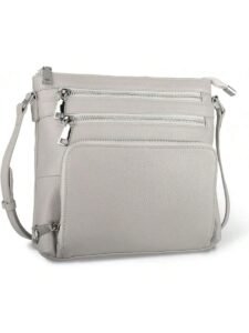 Genuine Leather Crossbody Bags For Women, Lightweight Medium Anti-Theft Shoulder Purse With Built In RFID WalletHalloween Christmas New Year