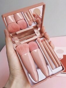 5 In 1 Mini Makeup Brush Set With Mirror Blush Powder Brush Travel Kit Portable Mini Beauty Make Up Tool,5-Piece Portable Makeup,Brush Set,Makeup Brush Kit,Make Up Brush Set,Make Up Set Complete,Makeup Brush Set,Complete Makeup Kit,Brush Kit,Brushes Makeup Set,Makeup Gift Set,Set