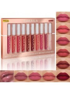 CAKAILA 10pcs Matte Lip Gloss Lipstick , Long-Lasting Waterproof Non-Stick Cup, Non-Fade Liquid Velvet
