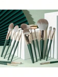 14pcs Makeup Brush Set, Super Soft Bristles Beginner Full Set For Loose Powder