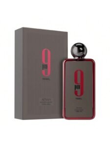 Afnan 9 PM Rebel Eau De Parfum 3.4 Oz / 100 Ml | Long-Lasting Unisex Perfume | Fruity, Woody & Amber Scent With Pineapple, Vanilla & Caramel
