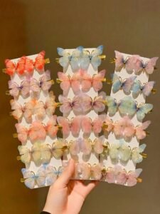 18pcs/Set Dreamy Fairy Butterfly Hair Clips Combo, Delicate Soft Vibe, One Clip Beautifies, Back-To-School Essential - Suitable For Girls And Women, Daily Outing, Dates, Photoshoot, Works For Buns Or Down Hairstyles, Easy To Set The Mood, Claw Clips, Hair Claws, Hair Slide, Hair Barrettes, School Stuff, Hair Accessories, Head Accessories