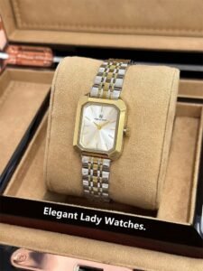 Pablo Raez 1pc 18K Gold Ladies Watch Stainless Steel Summer Accessories Vintage Wristwatch Silver Color Jewelry Non Tarnish Original Charming Top Level Quality Women Clocks Luxury Dress Watches IPS Plated Elegant Brand New Rectangle Gorgeous Design Quartz Watch