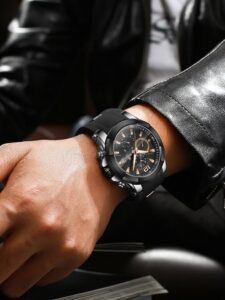 REWARD Men's Quartz Watch Silicone Band Business Fashion Style Timing Calendar Luminous Hands Multi-Functional Men Wristwatch High Quality Gift Classic Design Watch Band