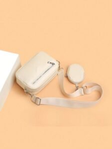 2pcs Embroidered Strap Men's Mini Keychain Pouch Festival