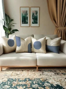 4Pcs Boho Cushion Covers – Classic Pattern Sofa Pillow Covers with Zipper for Home Decor (No Inserts)