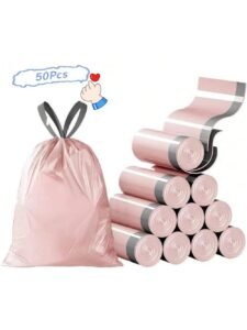 50PCS Multi-Purpose Trash Bags | Durable Kitchen & Furniture Garbage Storage Bags | Heat-Resistant Leak-Proof Waste Bags for Home & Travel
