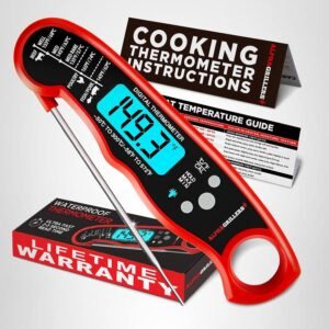 Alpha Grillers Digital Meat Thermometer – Instant Read Food Thermometer for Cooking & Grilling