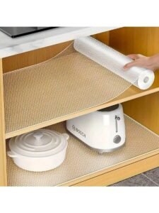 Cabinet Liner Roll | Waterproof Oil-Proof Drawer & Shelf Liner | Non-Slip Kitchen Mat for Cabinets, Drawers & Refrigerator Protection