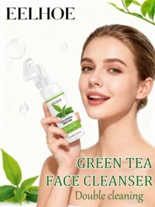 EELHOE Green Tea Face Cleanser | Oil Control Deep Cleansing Face Wash | Pore Purifying & Hydrating Daily Facial Cleanser (100ml)