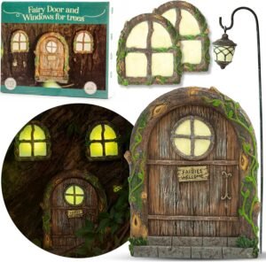 Enchanted Miniature Fairy Door – Magical Decor for Trees & Gardens