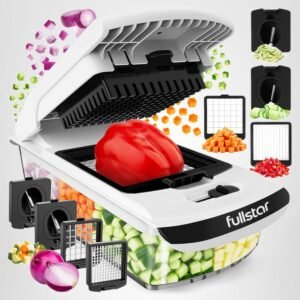 Fullstar Pro Original Vegetable Chopper & Spiralizer – 4-in-1 Food Prep Tool