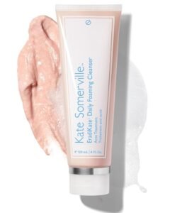 Kate Somerville EradiKate 3% Sulfur Acne Cleanser | Medicated Foaming Face Wash for Pimples, Oil Control & Blackhead Treatment (4 fl oz)