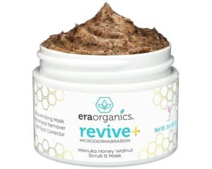 Manuka Honey Facial Scrub – Gentle Exfoliating Face Polish with Organic Superfoods for Smooth, Hydrated & Glowing Skin (2oz)