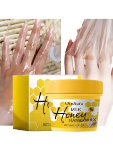 Milk & Honey Hand Wax Mask | Moisturizing & Nourishing Hand Treatment | For Dry, Cracked & Dull Skin | Brightening Hand Care