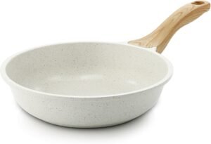 SENSARTE 8-Inch Nonstick Ceramic Skillet – Healthy & Aesthetic Egg Pan