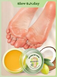 SlowSunday Soothing Foot Cream | Deep Moisturizing Foot & Body Cream with Olive Oil, Shea Butter & Vitamin E | Nourishing Care for Dry Skin