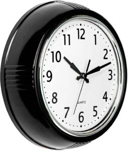 The Retro Silent Wall Clock – 12" Modern Vintage Timepiece
