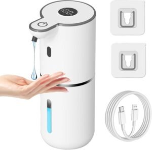 Automatic Touchless Soap Dispenser | USB Rechargeable 380mL Wall-Mounted Hand Soap Dispenser