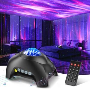 Northern Galaxy Aurora Projector with 33 Light Effects | Bluetooth Speaker | LED Star & Nebula Night Light | Remote Control