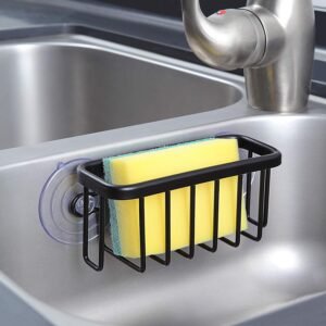 SunnyPoint NeverRust Sink Caddy | Aluminum Sponge & Soap Holder for Kitchen & Bathroom